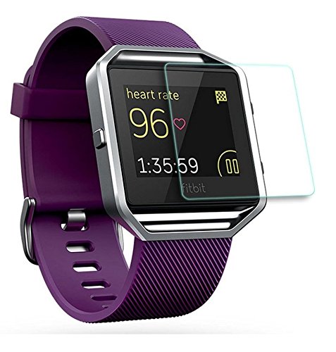 Fitbit Blaze temperiert Glasschutz, [2 Pack] KIMILAR Premium HD Clear Folie / Ultra High-Definition-unsichtbar und Anti-Blase-Crystal-Schild - 3