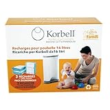 Korbell Nappy Bin Liner Refill 16L, 3-Pack