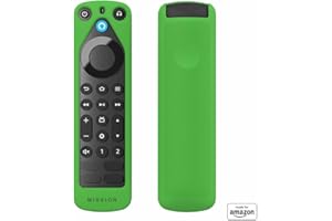 MISSION CABLES Nuova custodia per telecomando "Made for Amazon" per telecomando vocale Alexa | Pro (modello 2022), Verde