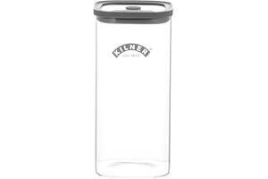 Kilner Fresh Storage Jar 1.5 Litre Airtight Glass Container Durable Vacuum Seal Lid | BPA-Free Jar for Food Storage, Flour, Granola, Dry Goods, Pantry Organisation