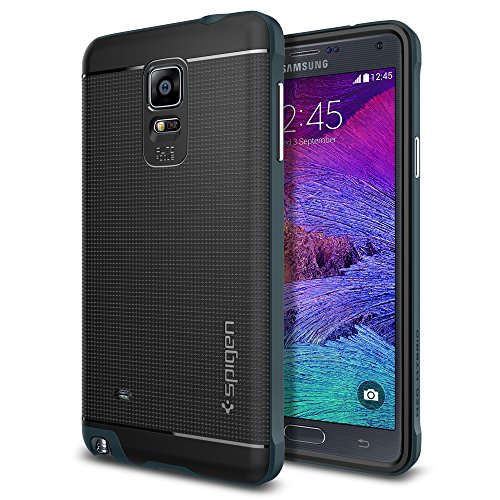 Spigen SGP11119 - Funda para Samsung Galaxy Note 4  Negro Azul oscuro