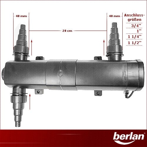 SET Berlan Teichfilter 12.000 Liter + Wasserklärer 18 Watt - 4