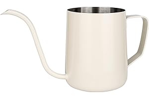 XTDMJ 350ML Weiß Gießkanne Klein Zimmerpflanzen, Mini Gießkanne, Edelstahl Langer Auslauf Giesskanne, Garten gießkanne für Zimmerpflanzen Sukkulenten