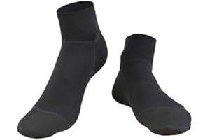 TINAYAUE 3mm Thicken Wetsuit Socks Thermal Neoprene Diving Socks Anti-skid Snorkeling Boots Socks Flexible Beach Water Sports Socks Keep Warm Surfing Scuba Socks for Men Women Swimming Sailing Kayaking