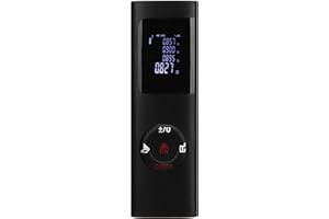 ASIXXSIX Misuratore, Distanziometro Digitale Ad Alta Precisione da 196,9 Piedi Telemetro Elettronico Ricaricabile USB Telemetro Strumento di Misura Digitale Portatile per Casa