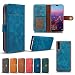 Produktbild Huawei P20 Case,Huawei P20 Case,Leather Cover Premium PU Leather Wallet Snap Case Leather Cover Leather Cover Flip Cover for Huawei P20 Navy
