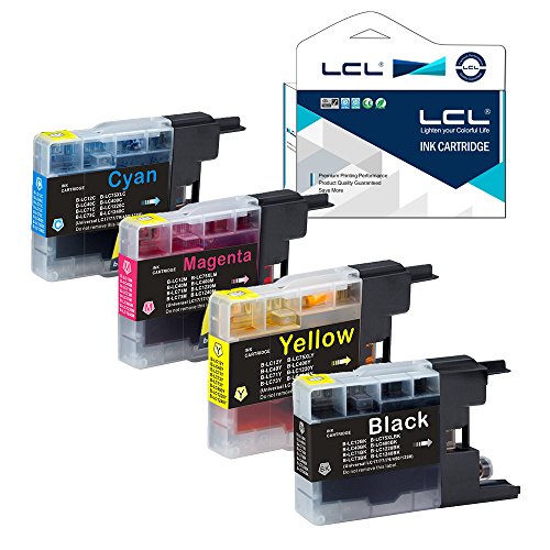 LCL(TM) LC1220 LC1240BK LC1240C LC1240M LC1240Y (4-Pack,Noir Cyan Magenta Jaune) Cartouches d'encre Compatible pour Imprimantes Brother