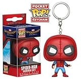 De Spider-Man Homecoming, Spider-Man Homemade traje, como un llavero Pocket Pop estilizado de Funko.