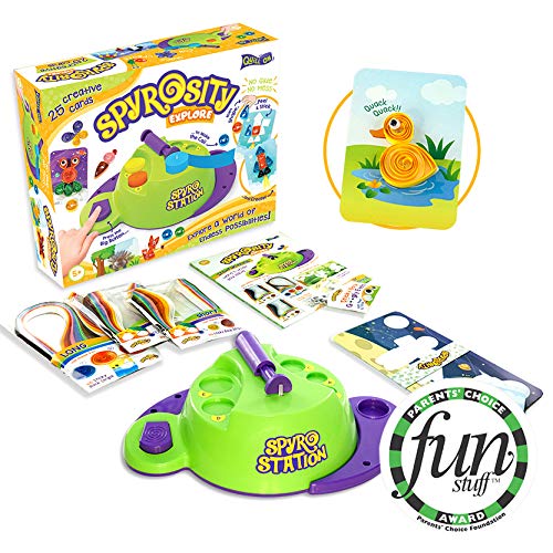 Quill On Spyrosity Quilling Based Creative Toy and Activity Set- with Patent Pending Motorized Tool for Boys and Girls Above 5 Years(Multicolour)