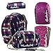 Produktbild satch Pack Berry Carry 5-teiliges Set Rucksack, Penbox, Sporttasche, Triple Flex & Regenhaube lila