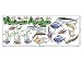 Produktbild Graz Design 771017_150x57 Wandsticker Set Kinderzimmer Kleiner Angler mit unterschiedlichen Fischen (Bogengre 150x57cm)