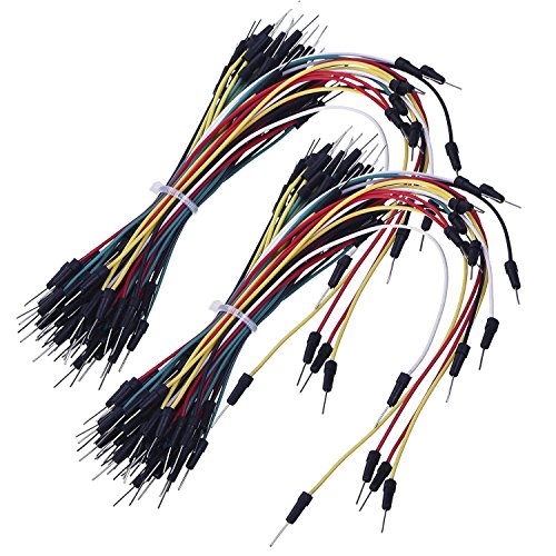 130pcs lötfreie Flexible Breadboard Jumper Wires 4 verschiedenen Längen Stecker auf Stecker für Raspberry, Arduino Breadboard
