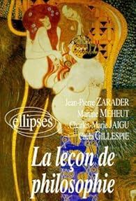 Couverture du livre de La leçon de philosophie, tome  1 : La leçon de philosophie