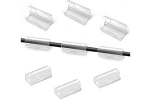 PAILEWEI 40 Pcs Cable Clips, Cord Organizer Cable Management Self Adhesive,Tidy Wire Clips, Adhesive Cable Management Wall Holder Cord Organiser Clips for Home and Office, Desk Accessories (Small - 40 Pcs)