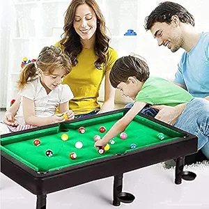 KYNA Fun Playing Kids Mini Sized Snooker Game Table for Girls/Boys and Children Birthday Gift Item, Pack of 1