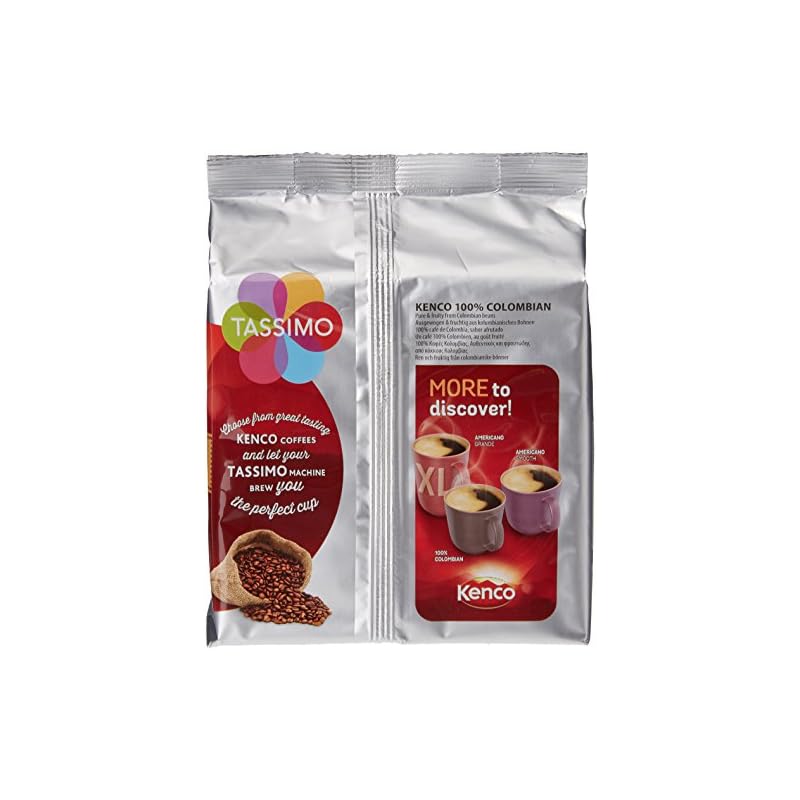 Tassimo Kenco Colombian Coffee Pods (Pack of 5, Total 80 Coffee