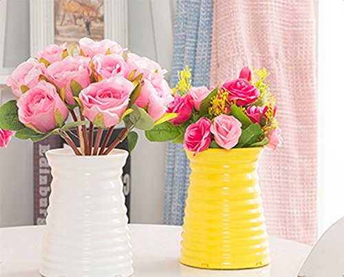 Demarkt Vasen Deko Vase Blumenvase Wohnungseinrichtung Gelb - 6