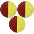 omtex Cricket Ball - Swing Ball (Half Tennis) Cricket Training Ball (Pack of 3) Size 5.5. Diameter 2.5 cms