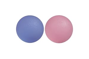 ResultSport Stress Balls Hand Exercise Therapeutic Gel Ball Set of 2 Firm/Soft for Adults - Arthritis relief, stroke rehabilitation, grip strength, wrist support, stress ball
