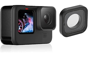 ZUNATE Filtro Cámara de acción, Filtro polarizador para GoPro Hero 9 Negro, Cubierta Protectora de Lente de Filtro polarizador Circular CPL para Accesorios para Go Pro 9