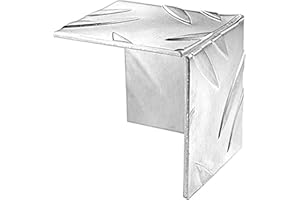 Alberts 467678 Protección de esquinas, Motivos estriados, Aluminio, natural, 35,5 x 35,5 mm