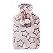 Produktbild Cassandra Wärmflasche in superweicher Fleece abnehmbarer Bezug. Mond und Stern Designs. britischen Norm bs1970/2012. 5 Jahre Garantie. Farbe erhalten variiert. 1,8 Liter X
