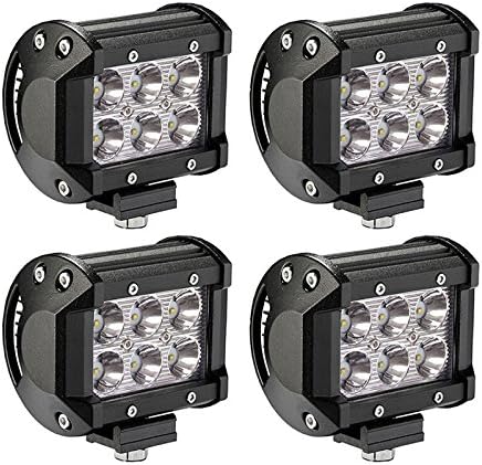 18W Spot Driving Fog Light Off Road Led Lights Bar Mounting Bracket for SUV Boat 4" Jeep Lamp 5 years Warranty