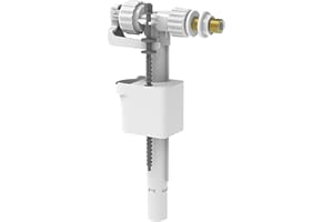 Cornat Uni T360796 Vanne de remplissage pour réservoir de chasse d'eau à partir de 05/13 – Blanc – Plastique/laiton – Pour réservoirs de chasse d'eau bas ou hauts – Quantité d'eau réglable/Pièces de