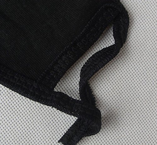 Qingsun Elastische Strap Mundmaske Gesundheitswesen Staub Proof Gesichtsmaske Schwarz weiß 2 Stück - 4