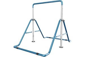 RIBASUBB Turnreck Gimnasia, 100 kg, barra horizontal para niños, barra de dominadas, dispositivo de estiramiento, equipo de entrenamiento, para exteriores, fitness, altura ajustable