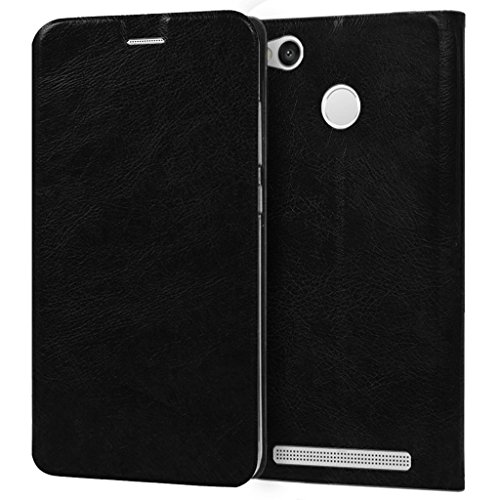 CareFone Redmi 3S Prime Flip Cover / Premium Luxury Slim PU Leather Case for Redmi 3S Prime / Flip Cover Case for Redmi 3S Prime - Black RS.284 (76.00% Off) - Amazon