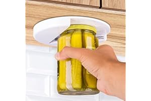 SOHLER BY EUROTRADE W Sohler by EuroTrade Glas-Öffner, unter Küchenplatte, im Küchenschrank, Regal, 18 x 18 x 2 cm, Weiß, unterstützt bei Arthritisbeschwerden