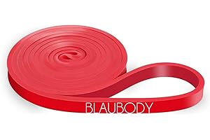 BLAUBODY Elastique Sport Musculation (à l'unité) ou en Lot de (4 Bandes de résistances + Sac) Élastiques Bandes de Traction Dips Aide Homme Femme Sport Maison Muscler Biceps Triceps Cuisses Accessoire Muscu
