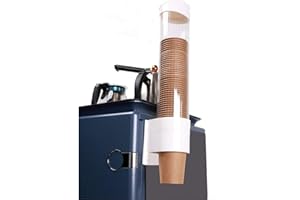 HKeeper jednorazowy dozownik kubków, montowany na ścianie dozownik kubka do plastikowych lub papierowych kubków, organizer na kubki (M na kubki 7-9 uncji) (L)