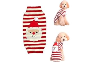 Raking Christmas Cotone Lavorato a Maglia Cane Hoody Dolcevita Maglione Ponticello Costume Vestiti Abbigliamento Vestito, Large
