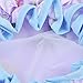 Mudder Waterproof Women Shower Cap Double Layer Bath Cap Elastic Band Spa Shower Hat, 2 Pack, Pink and Purple