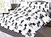 COT BED DUVET COVER WITH PILLOWCASE- SUPERIOR NATURAL COTTON RICH 120 X 150 CM - PUGS