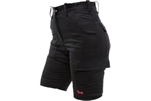 strongAnt Damen Arbeitsshorts Stretch Kurze Arbeitshose mit Cargo Taschen Outdoor