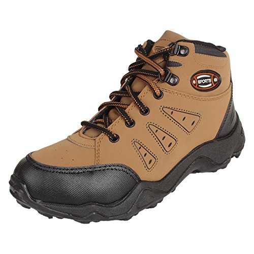 Chevit Men's Stylish 418 Studd Brown Tracking Casual Running Shoes (Joggers  Sports Shoes)