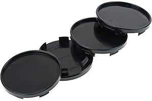 RKC 4 x 65 mm Buje tapas Llantas Tapa cojinetes de tapas Negro Plano Para RH Llantas