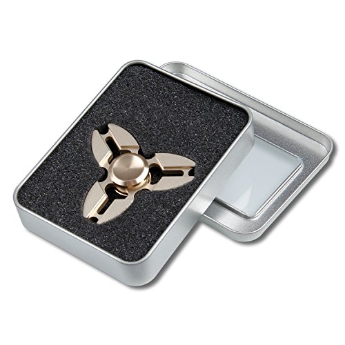 Fidget Toys Hand, Migimi Spinner Finger Spielzeu Perfekt für Kinder und Erwachsene Spielzeug Geschenke – Golden - 6