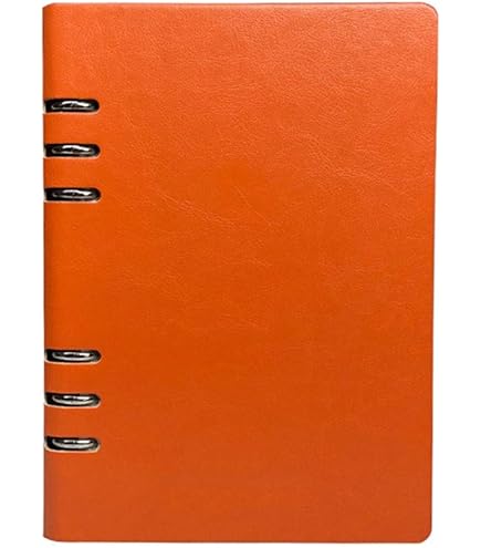 Vintage Leder Notizbuch A5 - Nachfüllbarer Ringbuch Mit Wasserdichtem Cover