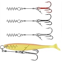 Alwonder 20 Pièces Hameçons Lestés Crochets De Pêche Aider