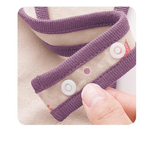 Ele Gens 3/5er Baby Kinder Wasserdicht Lätzchen Babylätzchen Schürze Baumwolle Mit Druckknöpfen Jungen Mädchen - 3