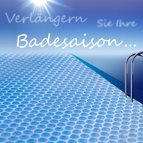 Aquamarin Pool Solarfolie Solarabdeckplane Poolheizung in verschiedene Größen (6 x 4m) - 2