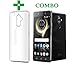 Lenovo K8 Plus, Tempered Glass + Back Cover, (COMBO OFFER TRANSPARENT) Premium Real 2.5D Pro 9H Anti-Fingerprints & Oil Stains Coating Hardness Screen Protector Guard For Lenovo K8 Plus RS.299.00
