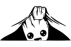 maxtachi Humour Car Sticker, Peeking Graffiti Sticker, Novelty Car Stickers and Decals, Vinyl Cartoon Car Stickers, Waterproof and Durable, for Car, Van, Wall, Window, Glass, Plastic, Metal