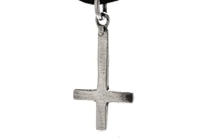 KISS OF LEATHER Petit pendentif en forme de croix en argent sterling 925