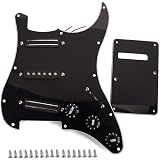 Pre Wired Fully Loaded Drop In 11 hole Strat SSS - You Choose Pickguard Color