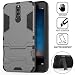 Produktbild Huawei Mate 10 Lite hülle,OFU® 2 in 1 Armour Dual Layer Rüstung Defender TPU+PC schützender Zwei-Schichte Armor Design Tasche mit schlagfesten mit Ständer Slim Fall-grau
